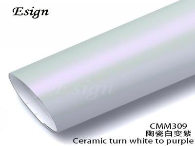 Ceramic turn white to purple