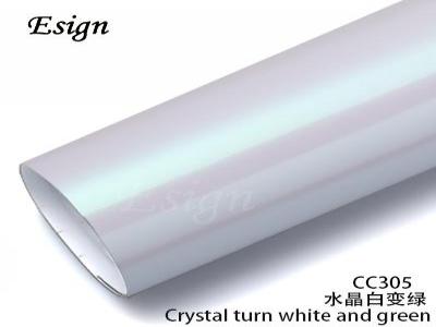 Crystal turn white & green